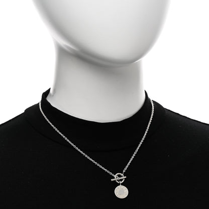 Hermes Sterling Silver Amulettes H Confettis Pendant Necklace 2 of 5
