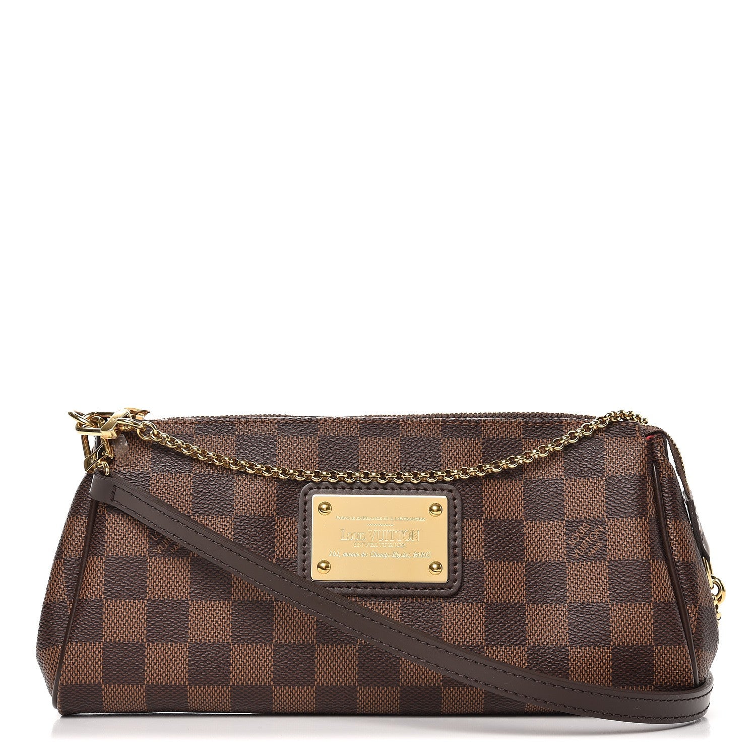 Louis Vuitton Damier Ebene Eva Clutch 1 of 8
