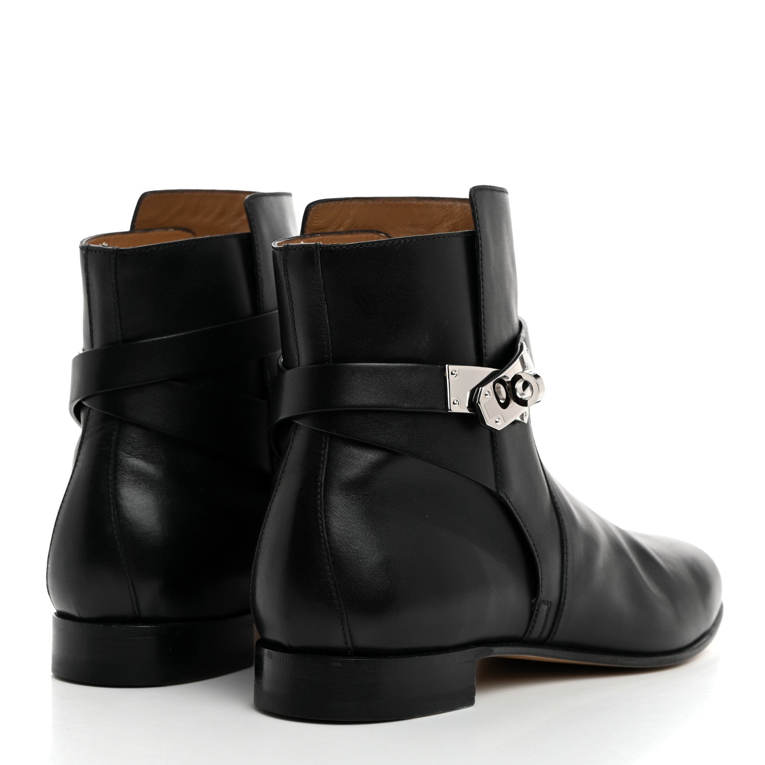 Hermes Calfskin Neo Low Boots 40 Black 4 of 9