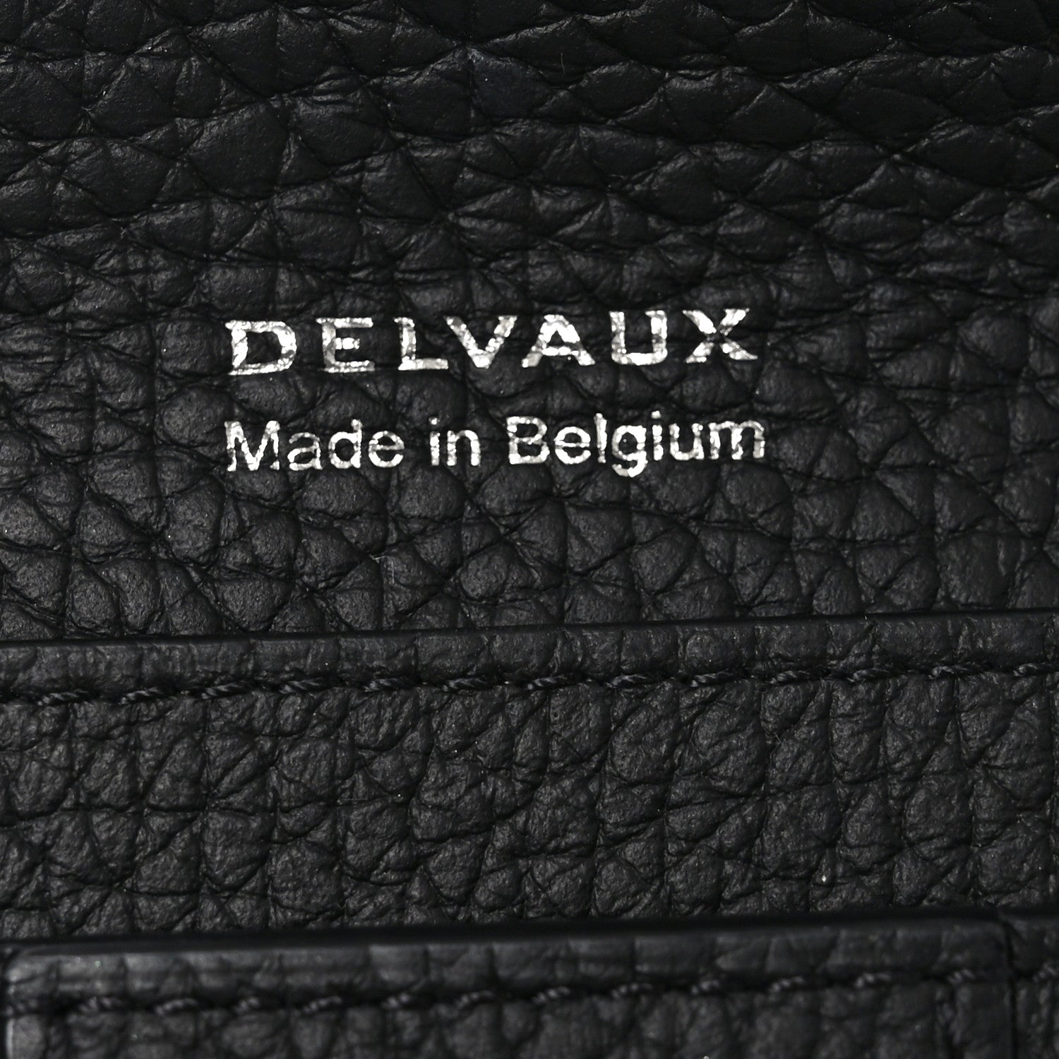 Delvaux Taurillon Soft Presse Trifold Wallet Black 6 of 7