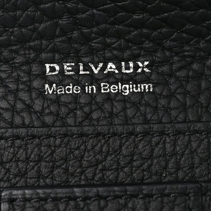 Delvaux Taurillon Soft Presse Trifold Wallet Black 6 of 7