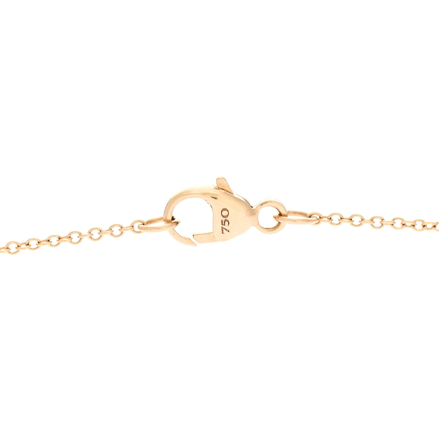 18K Yellow Gold Diamond Heart Initial C Charm Necklace
