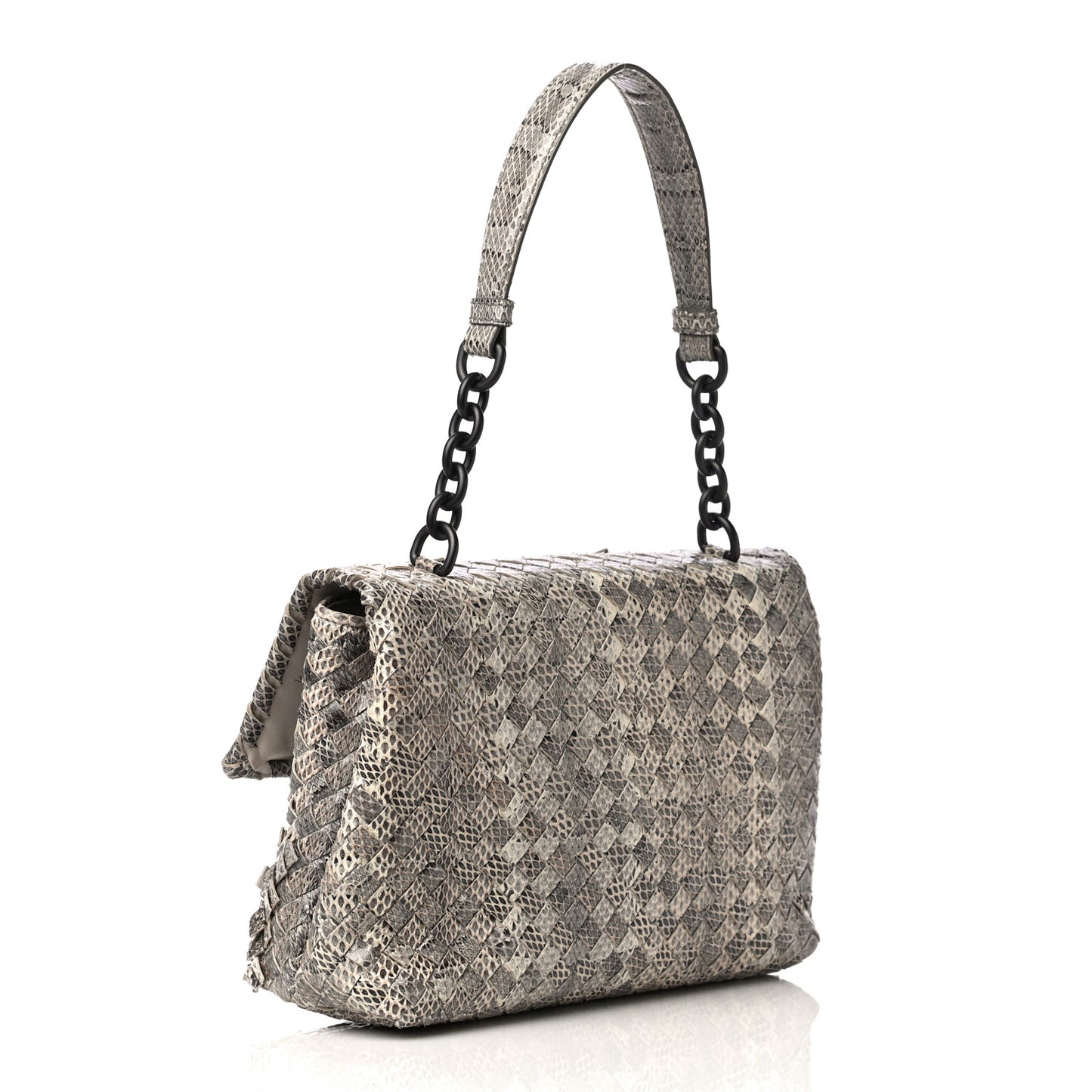 Tobu Ayers Intrecciato Small Olimpia Shoulder Bag Beige