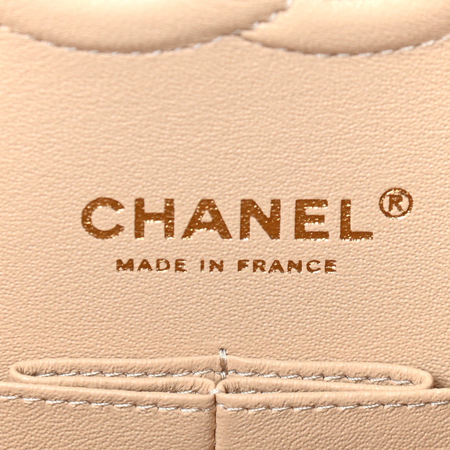Chanel Caviar Quilted Medium Double Flap Beige 5 of 8
