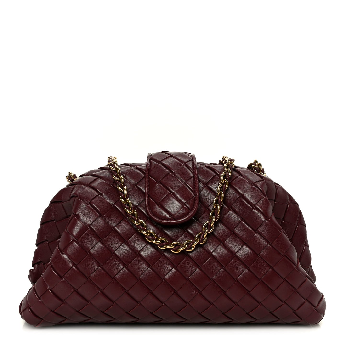 Nappa Intrecciato Teen The Lauren 1980 Clutch With Chain Barolo