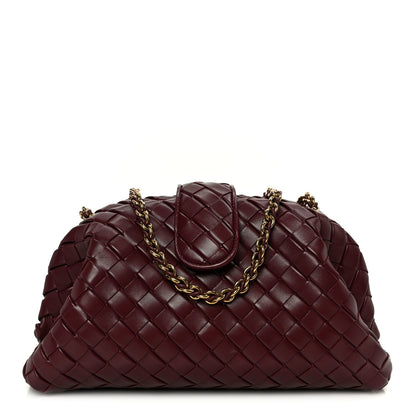 Bottega Veneta Nappa Intrecciato Teen The Lauren 1980 Clutch With Chain Barolo 1 of 11