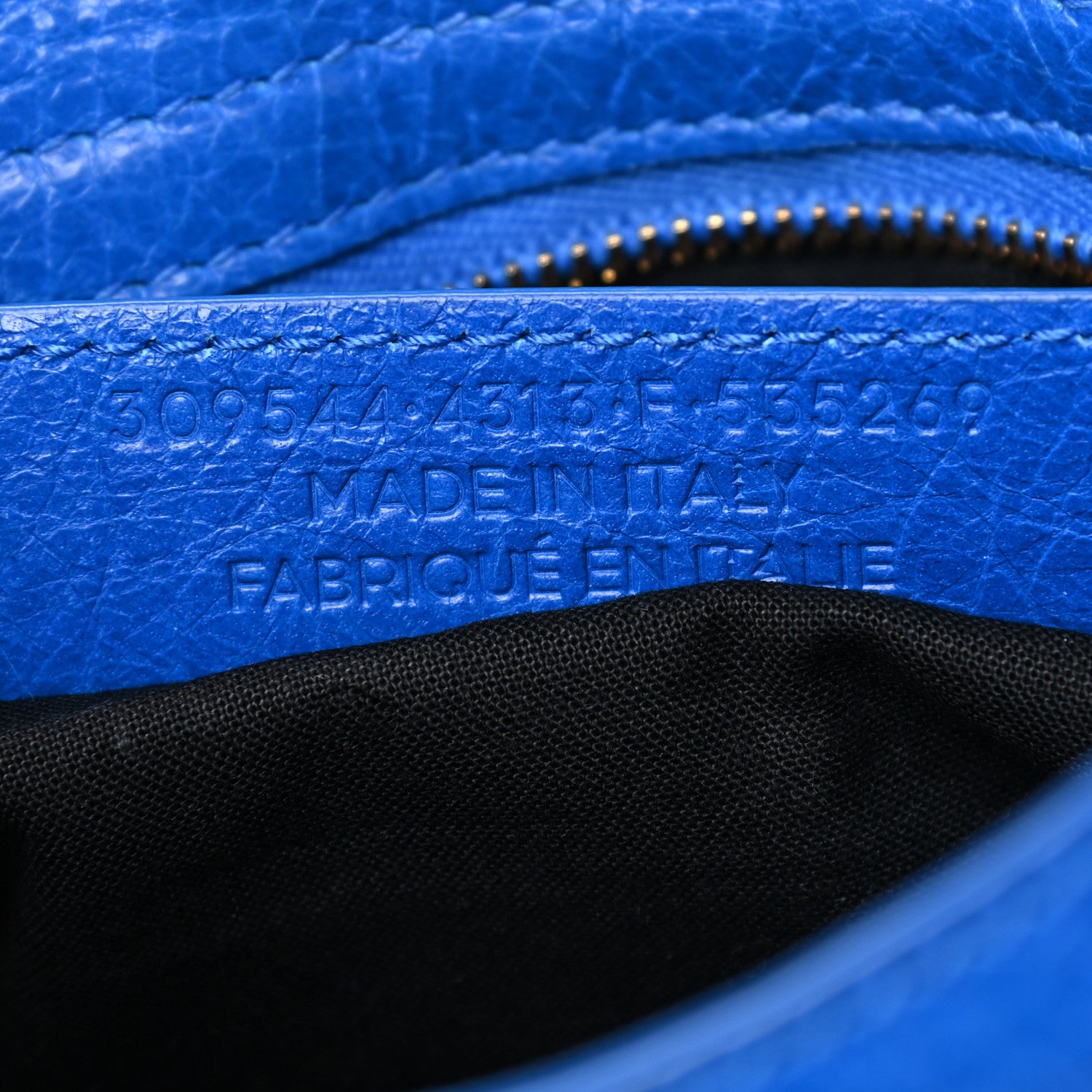 Balenciaga Agneau Giant 12 Gold Hardware Mini City Bleu Lazuli 9 of 14