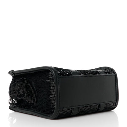 Marc Jacobs Sequin Small The Tote Bag Black 4 of 10