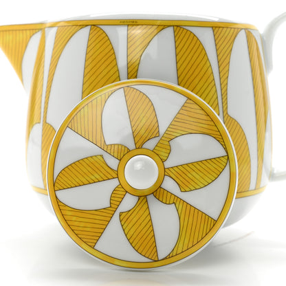 Hermes Porcelain Soleil d'Hermes Tea Pot 8 of 9