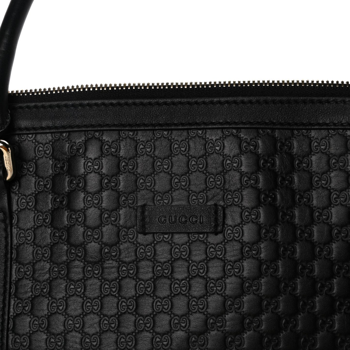 Soft Microguccissima Dome Satchel Black