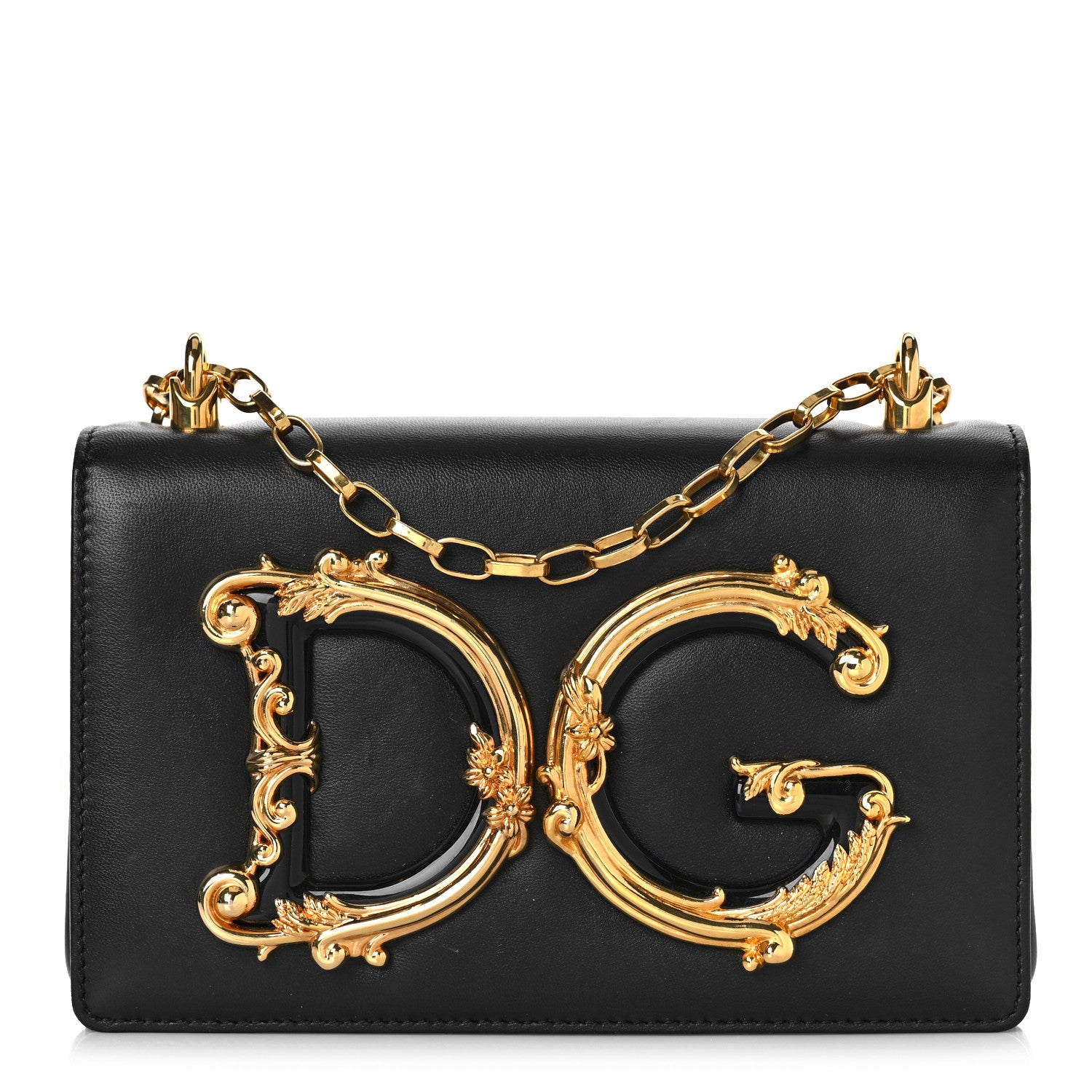Dolce & Gabbana Nappa DG Girls Shoulder Bag Black 1 of 14