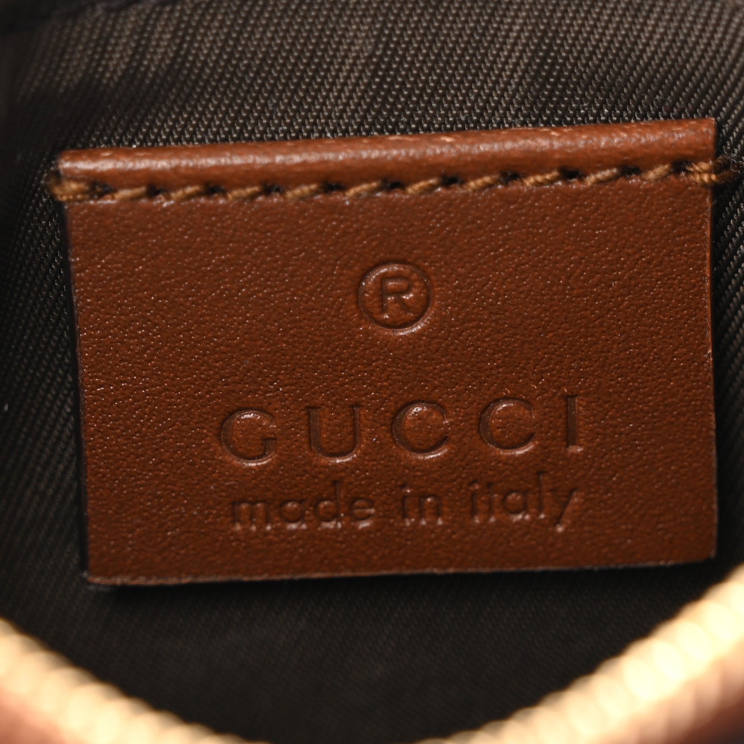 GG Supreme Monogram Key Case Brown