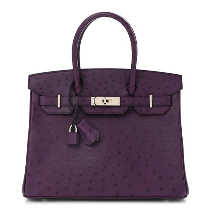 Hermes Ostrich Birkin 30 Violine 1 of 11