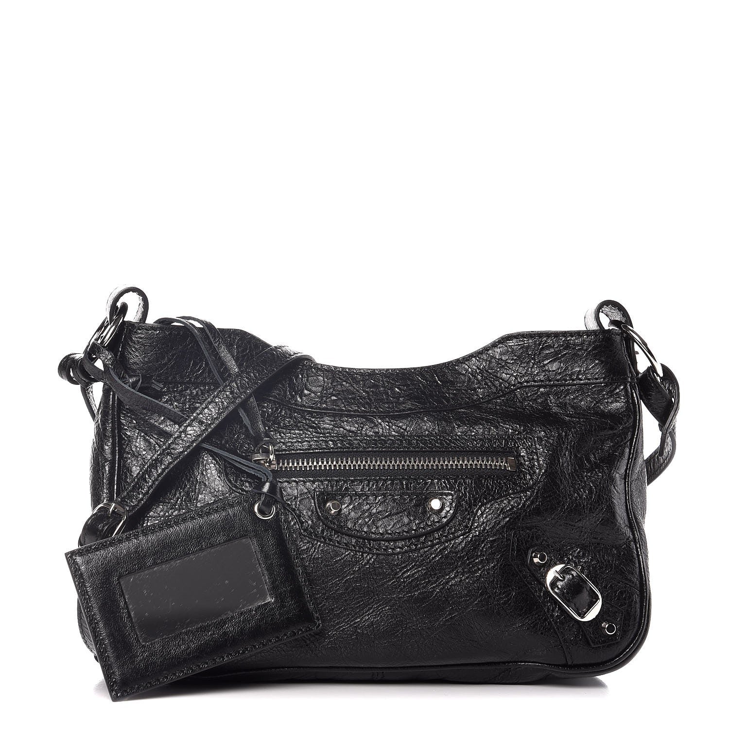 Balenciaga Agneau Classic Silver Hardware Hip Black 3 of 8