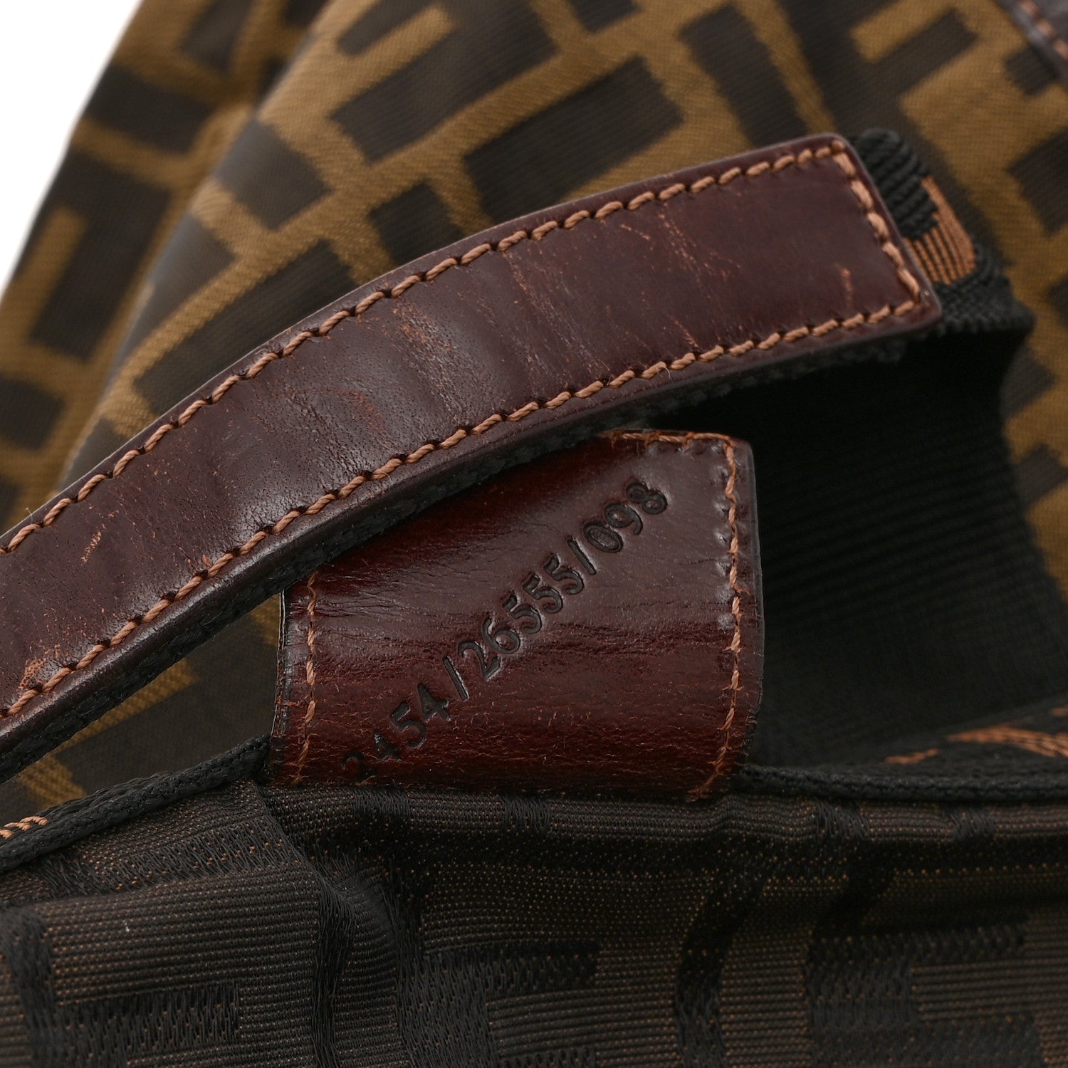 Fendi Zucca 1925 Vertical Tote Tobacco 7 of 12