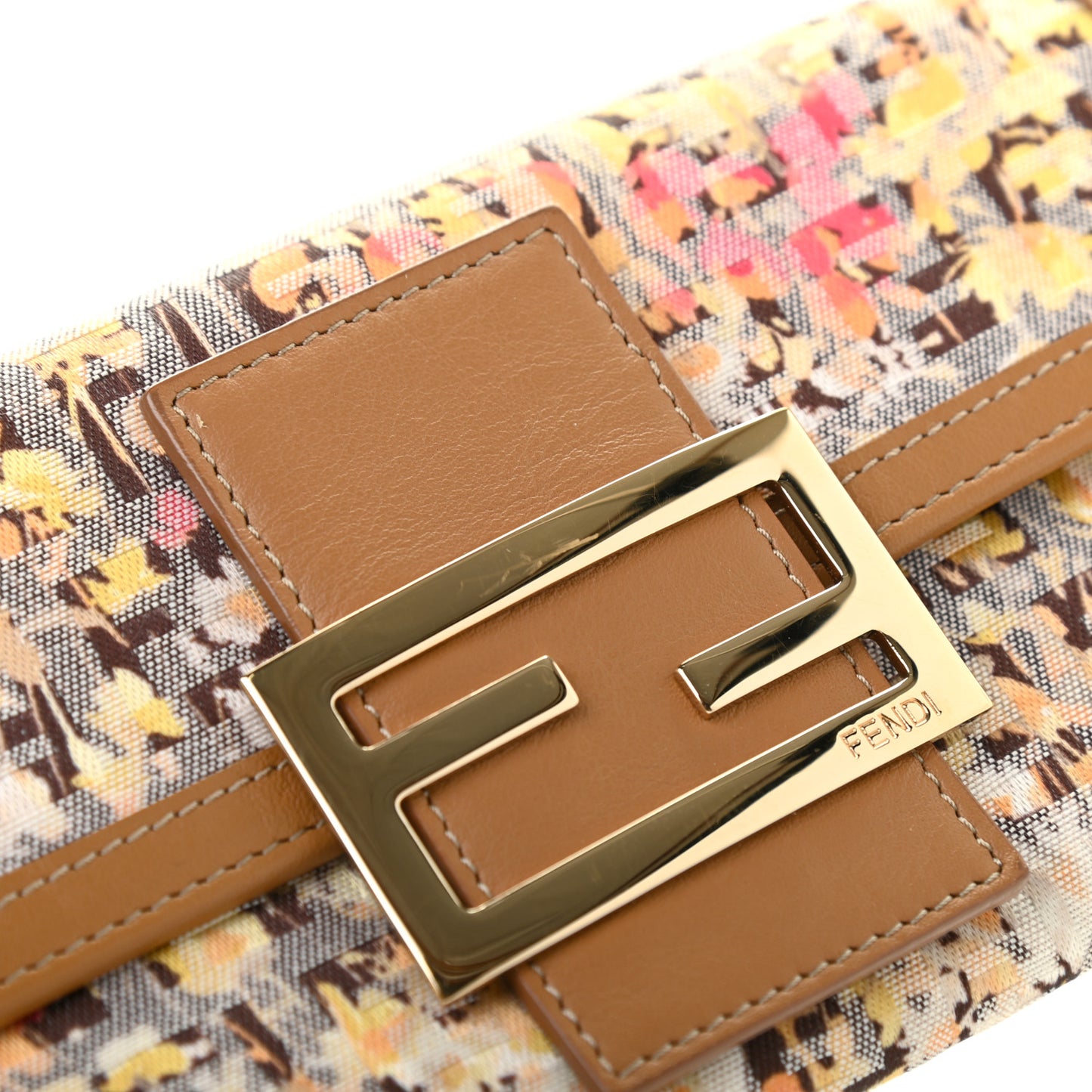 Zucchino Vitello Floral Forever Continental Wallet Pesca Giallo Saddler