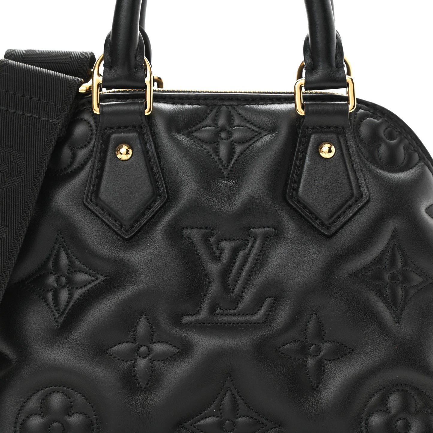 Calfskin Bubblegram Alma BB Black