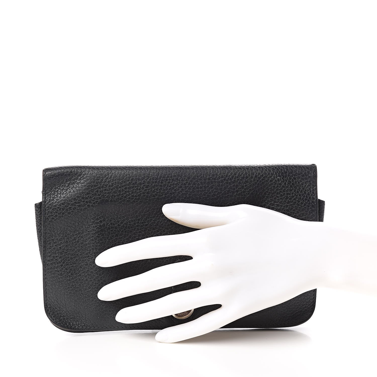 Hermes Togo Dogon Duo Wallet Black 2 of 13
