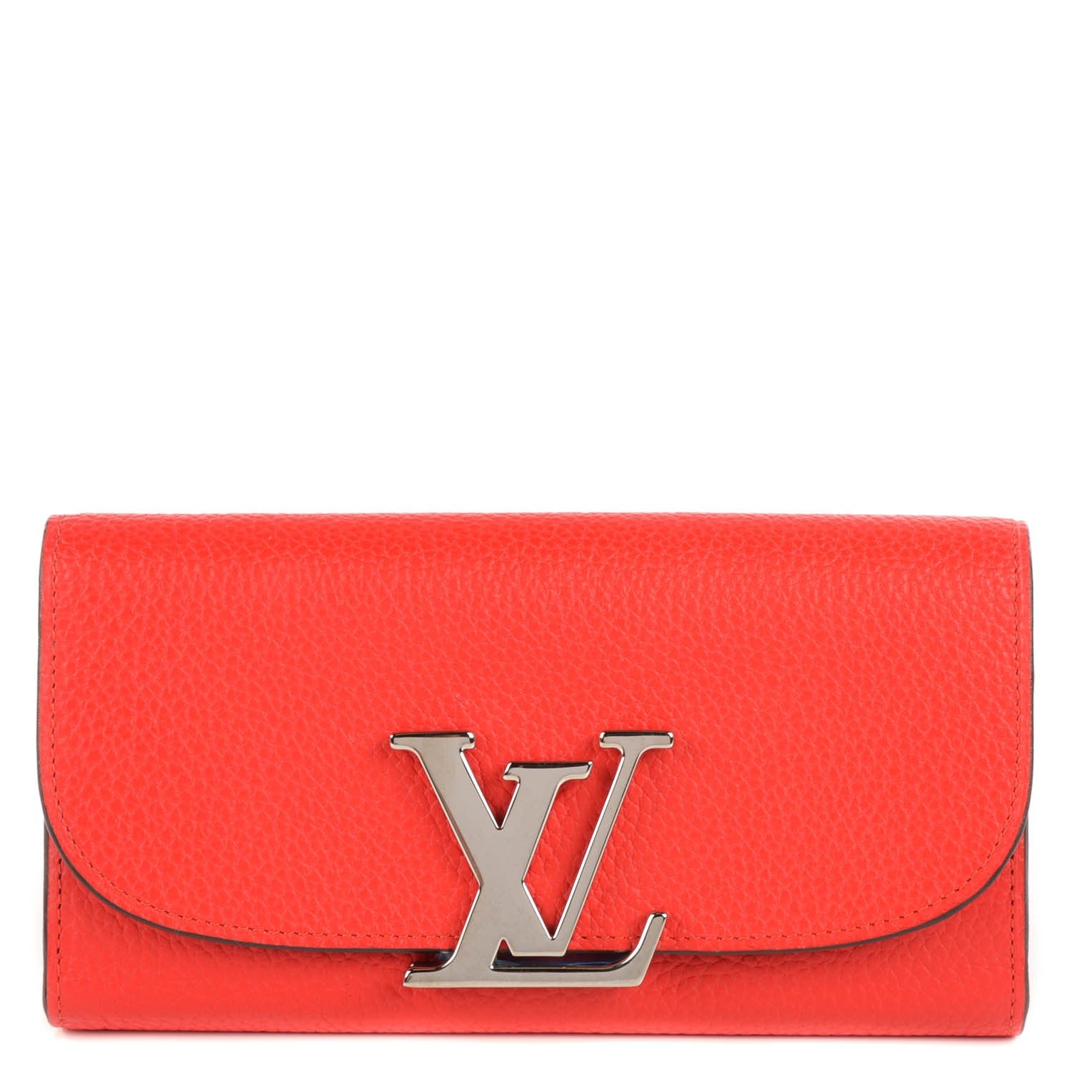 Louis Vuitton Taurillon Vivienne LV Long Wallet Coquelicot 1 of 8