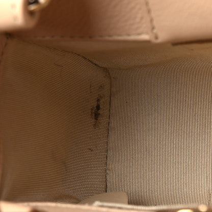 Chanel Grained Calfskin Stitched Mini Label Click Shopper Tote Beige 11 of 12