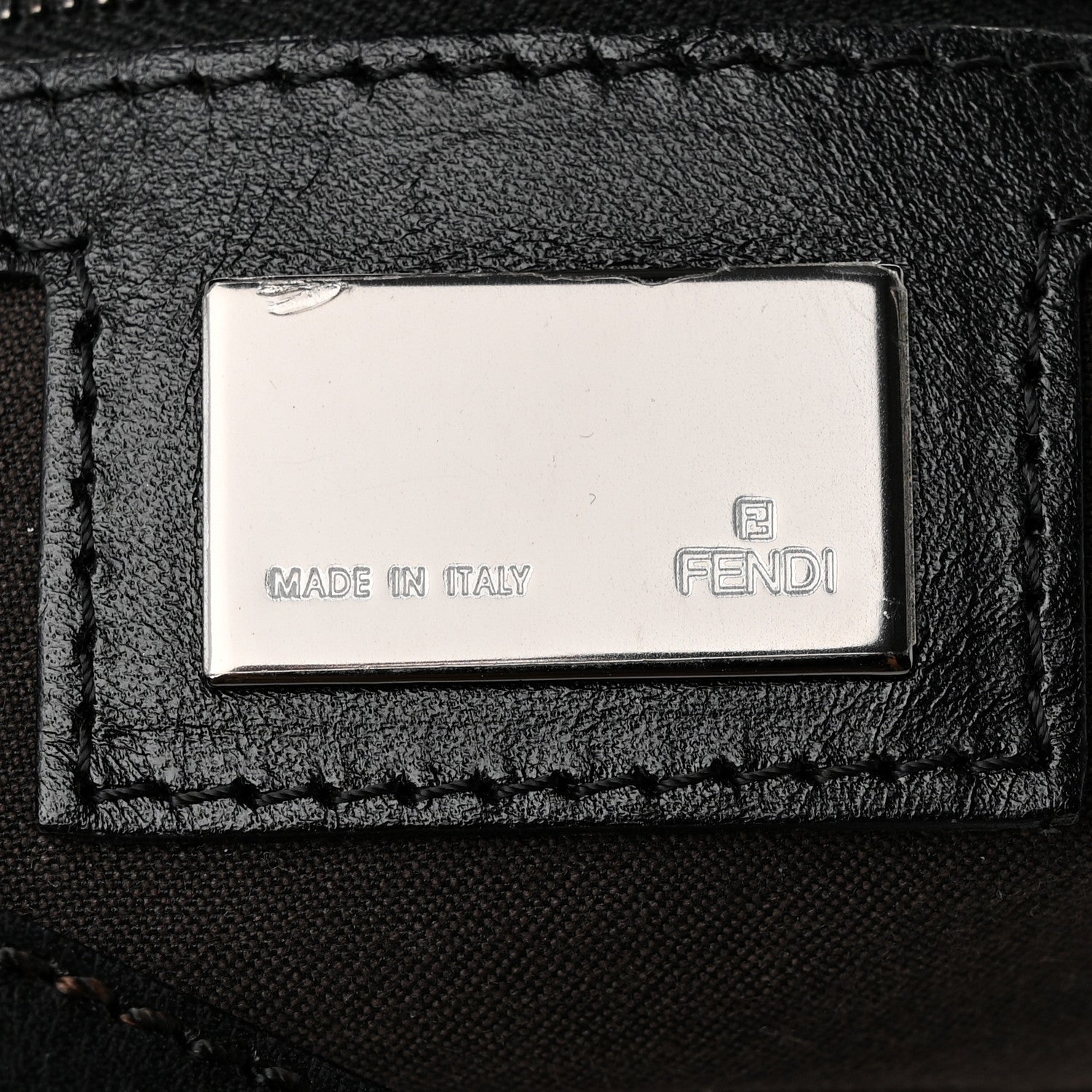 Fendi Zucchino Mama Baguette Black 6 of 10