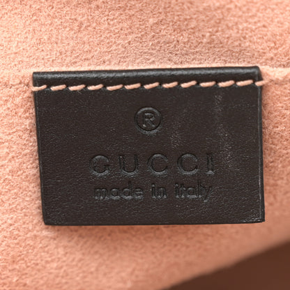 Gucci Calfskin Matelasse Small GG Marmont Chain Shoulder Bag Black 6 of 13