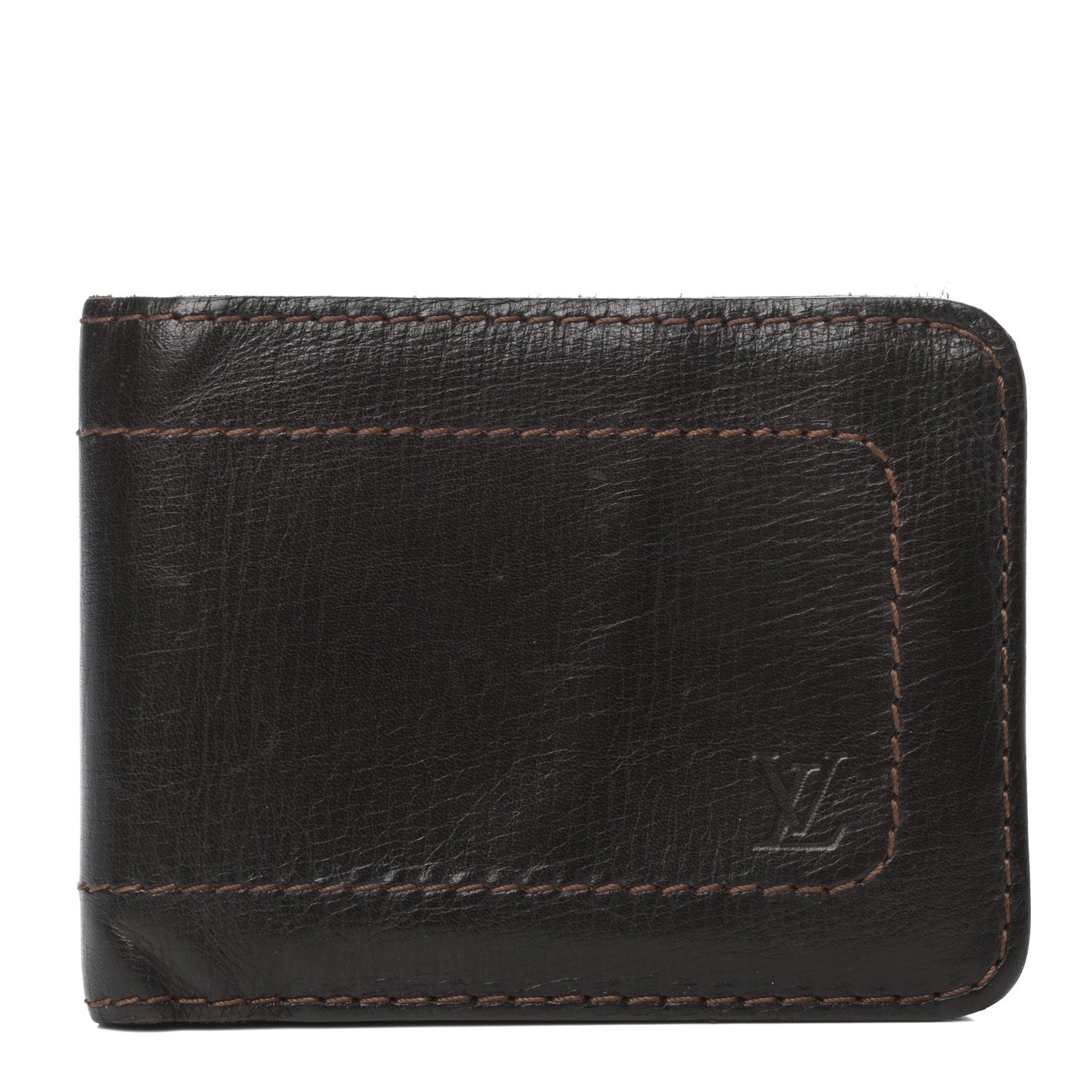 Louis Vuitton Utah 6 Cards Bill Holder Wallet Coffee 2 of 13