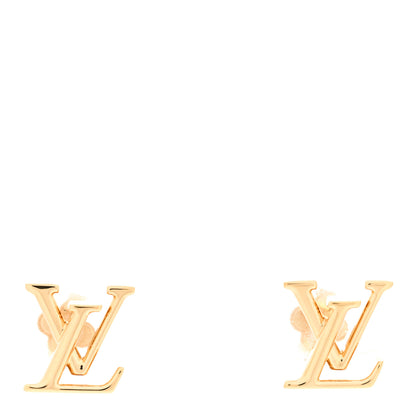 Louis Vuitton Metal LV Iconic Earrings Gold 1 of 4