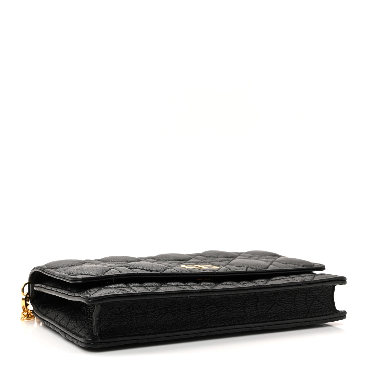 Christian Dior Supple Calfskin Caro Pouch with Chain Black 4 of 10