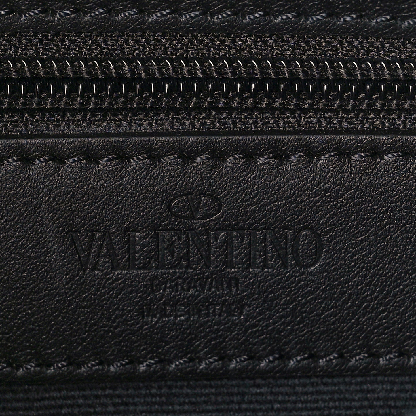 Metallic Calfskin VRing Belt Bag Silver