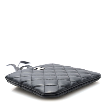 Chanel Lambskin Quilted Uniform Crossbody Bag Black 4 of 11