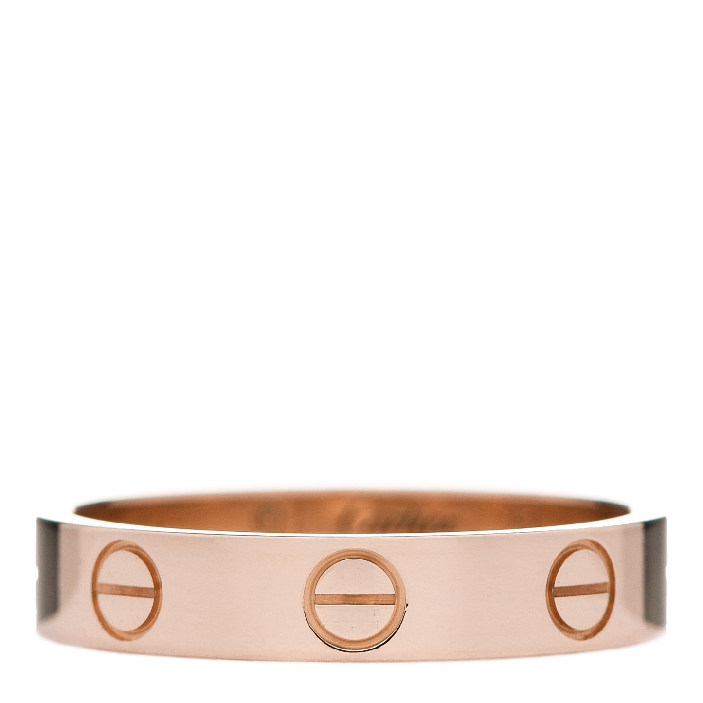 18K Pink Gold 3.5mm LOVE Wedding Band Ring 51 5.75