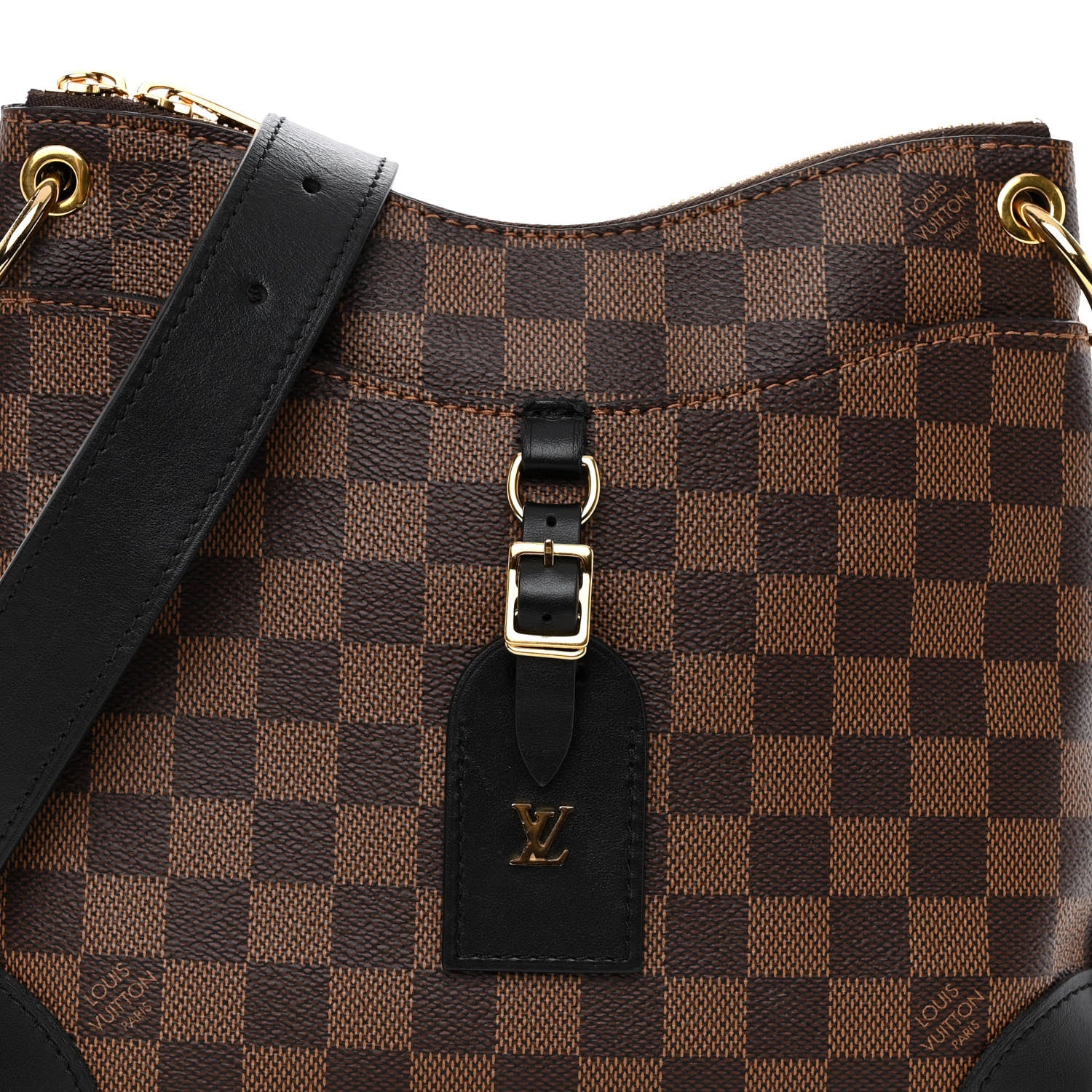 Louis Vuitton Damier Ebene Odeon PM Black 7 of 9