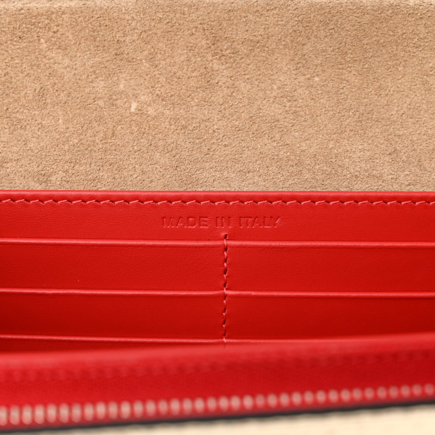 Patent Calfskin Pearl Boudoir Glitter Chain Wallet Platinum
