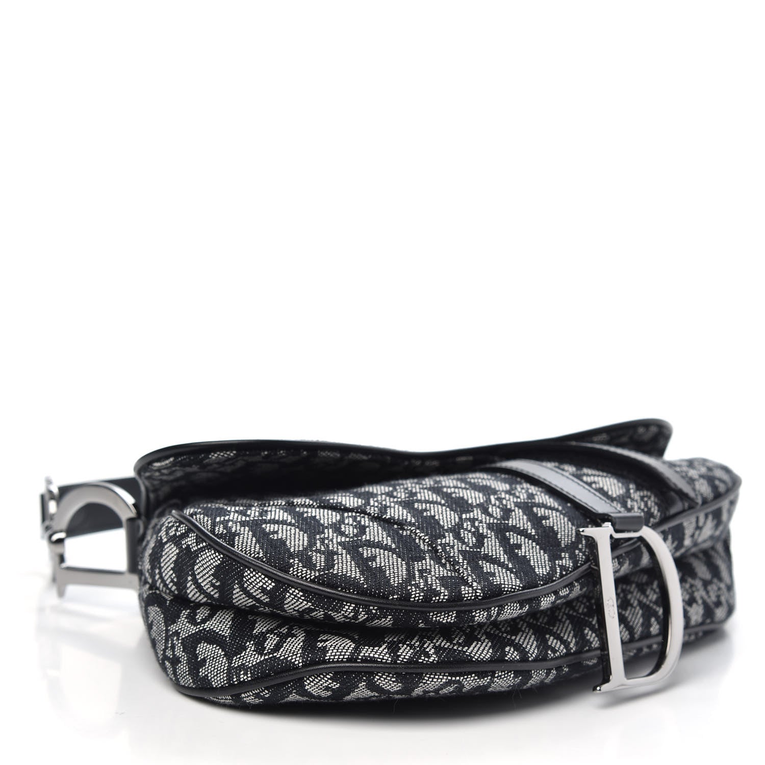 Christian Dior Monogram Saddle Bag Black 4 of 9