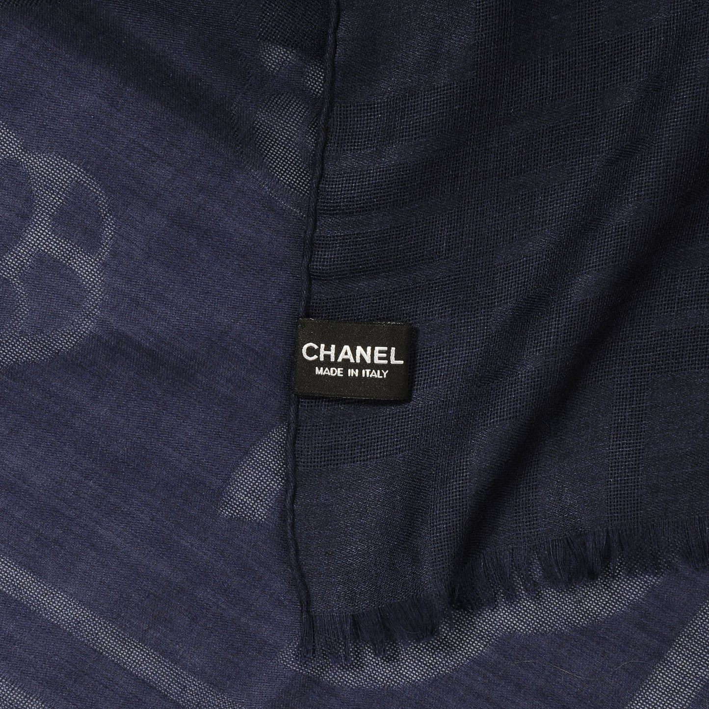 Cashmere Silk CC Camellia Fringe Scarf