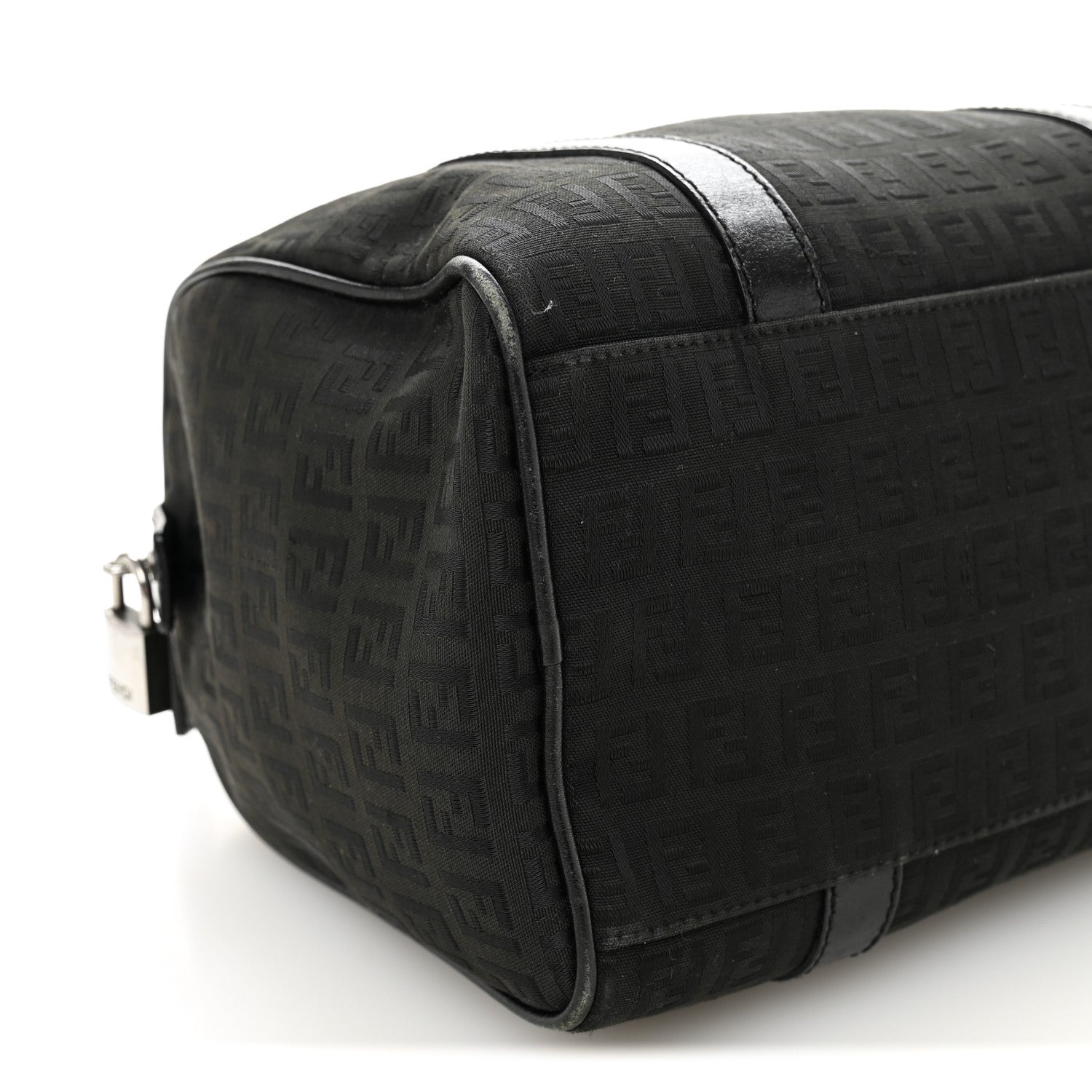 Fendi Zucchino Vitello Small Boston Black 8 of 10