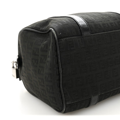 Fendi Zucchino Vitello Small Boston Black 8 of 10