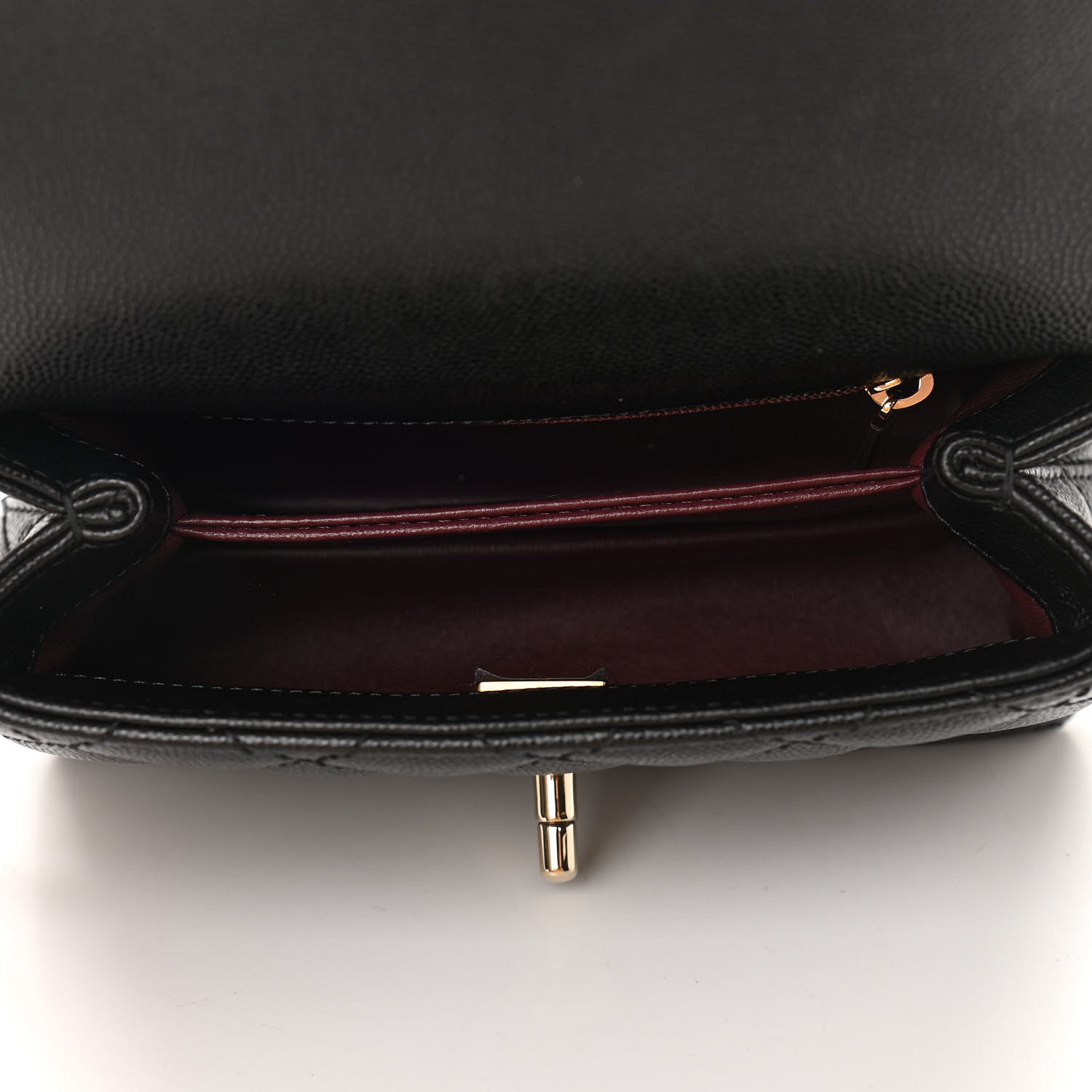 Chanel Caviar Quilted Extra Mini Coco Handle Flap Black 5 of 10