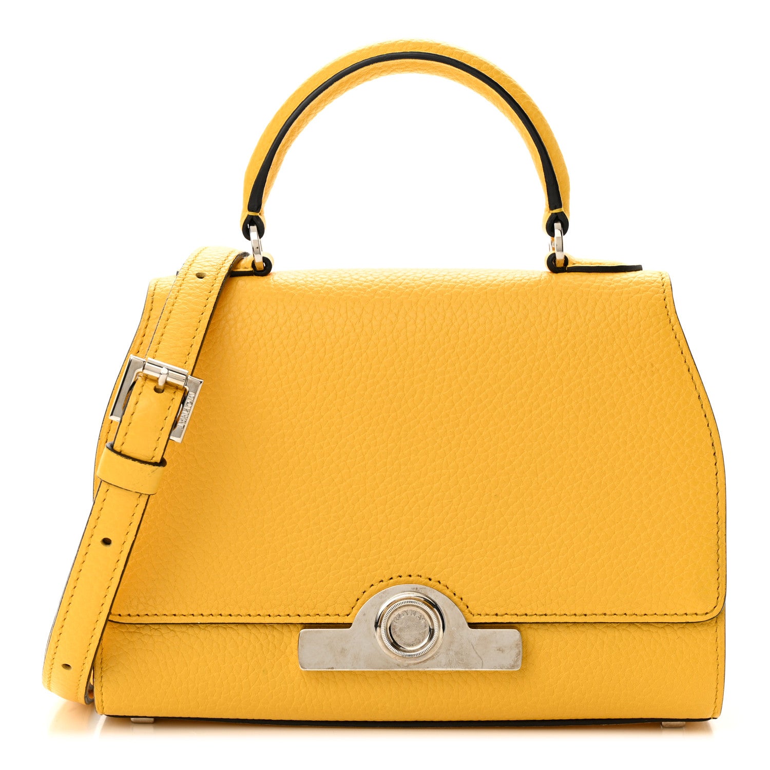 Moynat Taurillon Blush Rejane BB Saffron Yellow 1 of 11