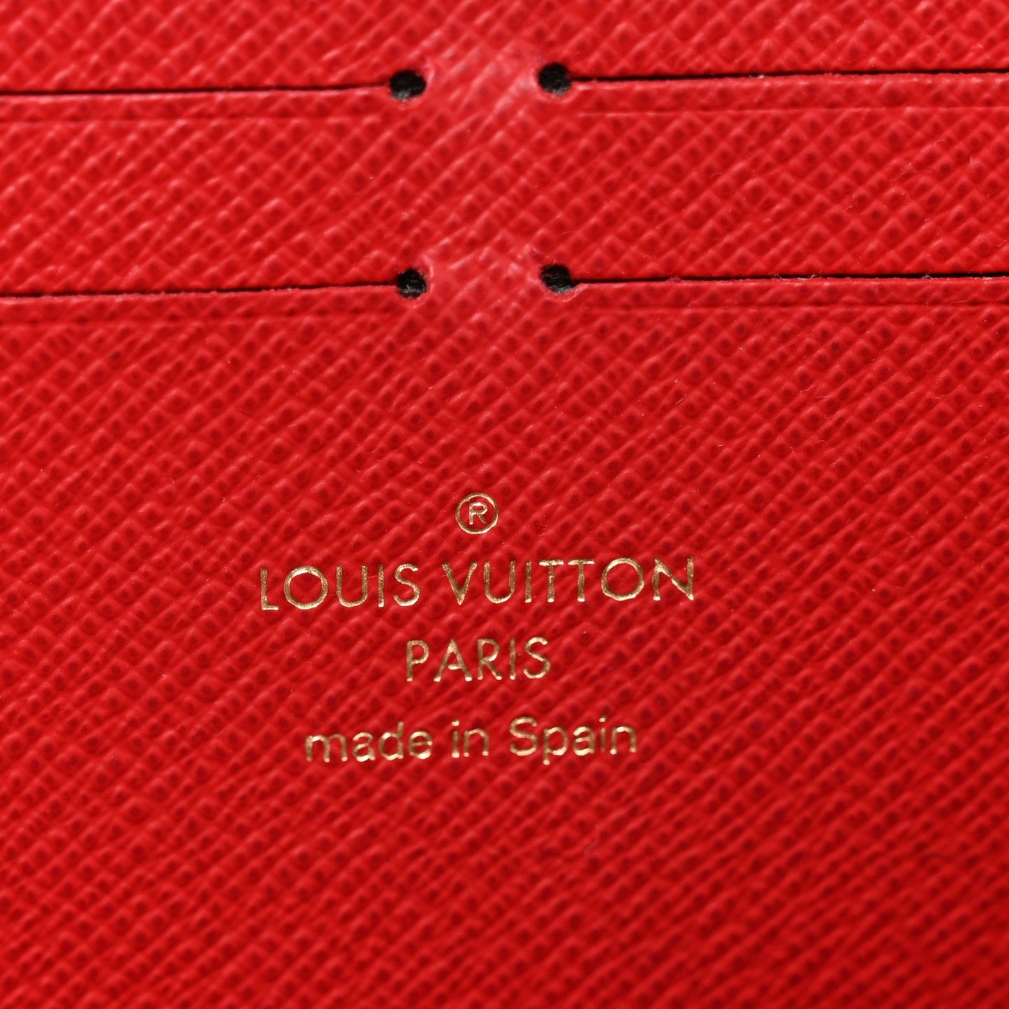 Damier Ebene Clemence Wallet Cherry