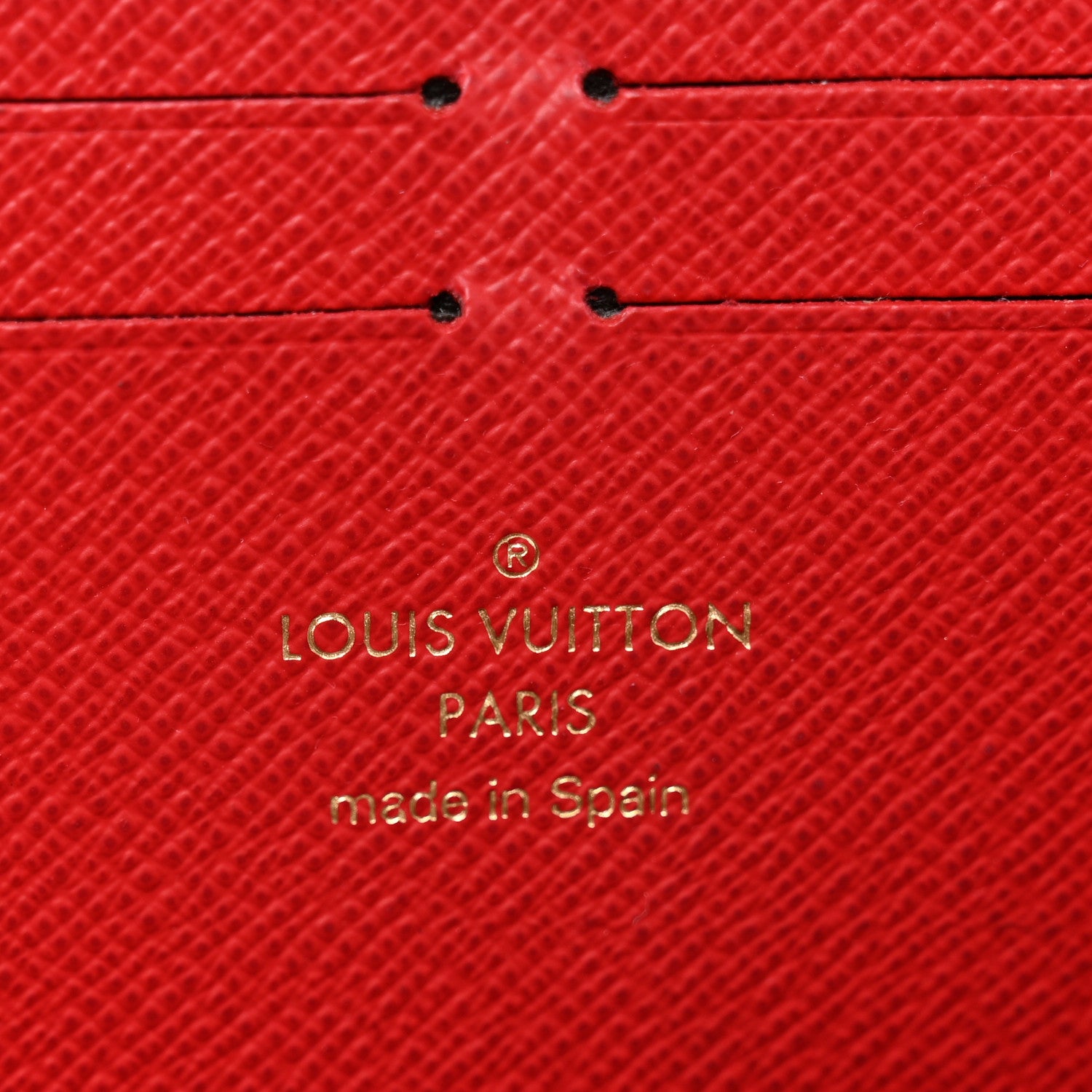 Louis Vuitton Damier Ebene Clemence Wallet Cherry 6 of 10
