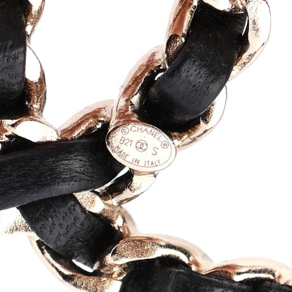 Chanel Lambskin Chain CC Brooch Black Gold 3 of 3
