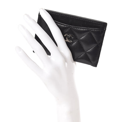 Chanel Lambskin Quilted Card Holder Black 2 of 8