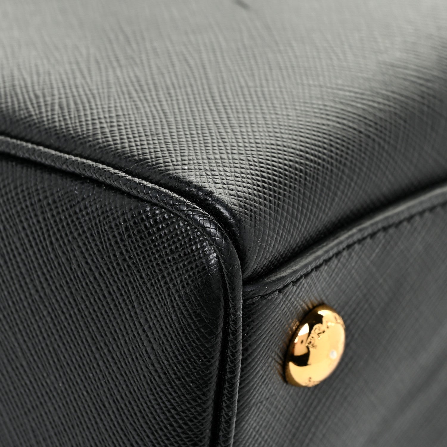 Prada Saffiano Lux Bowling Bag Black 13 of 15