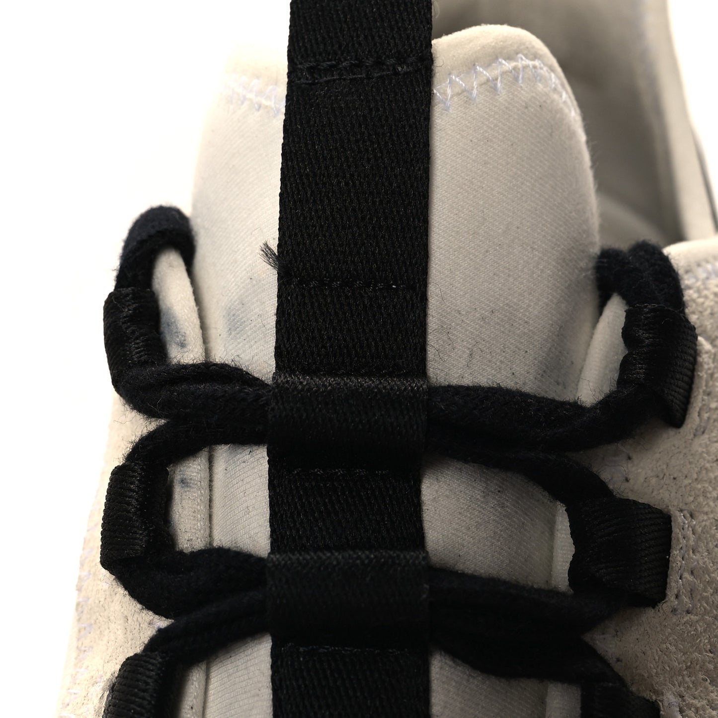 Velvet Calfskin Mixed Fibers CC Sneakers 37.5 Ivory Black