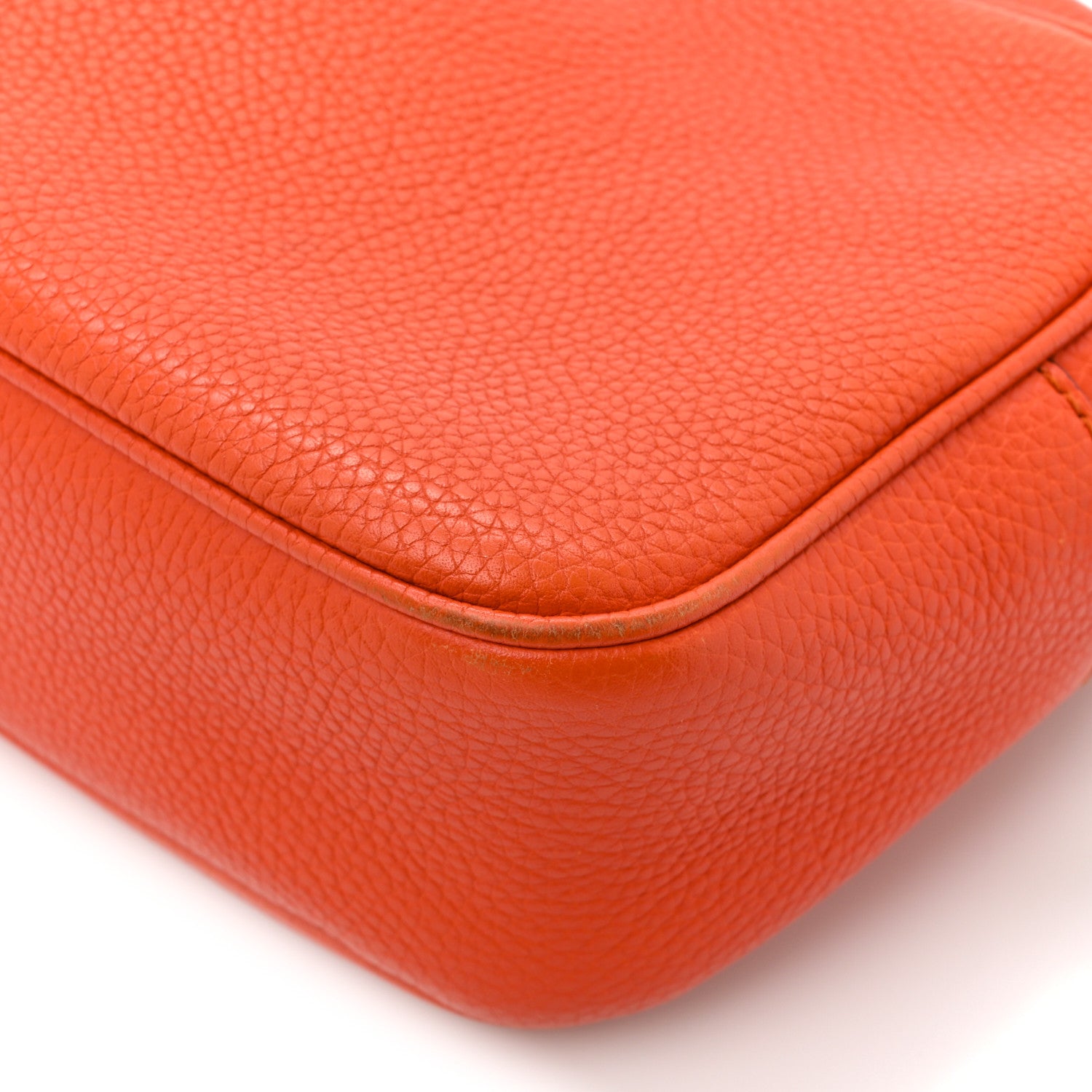 Gucci Pebbled Calfskin Small Soho Disco Bag Sun Orange 11 of 16