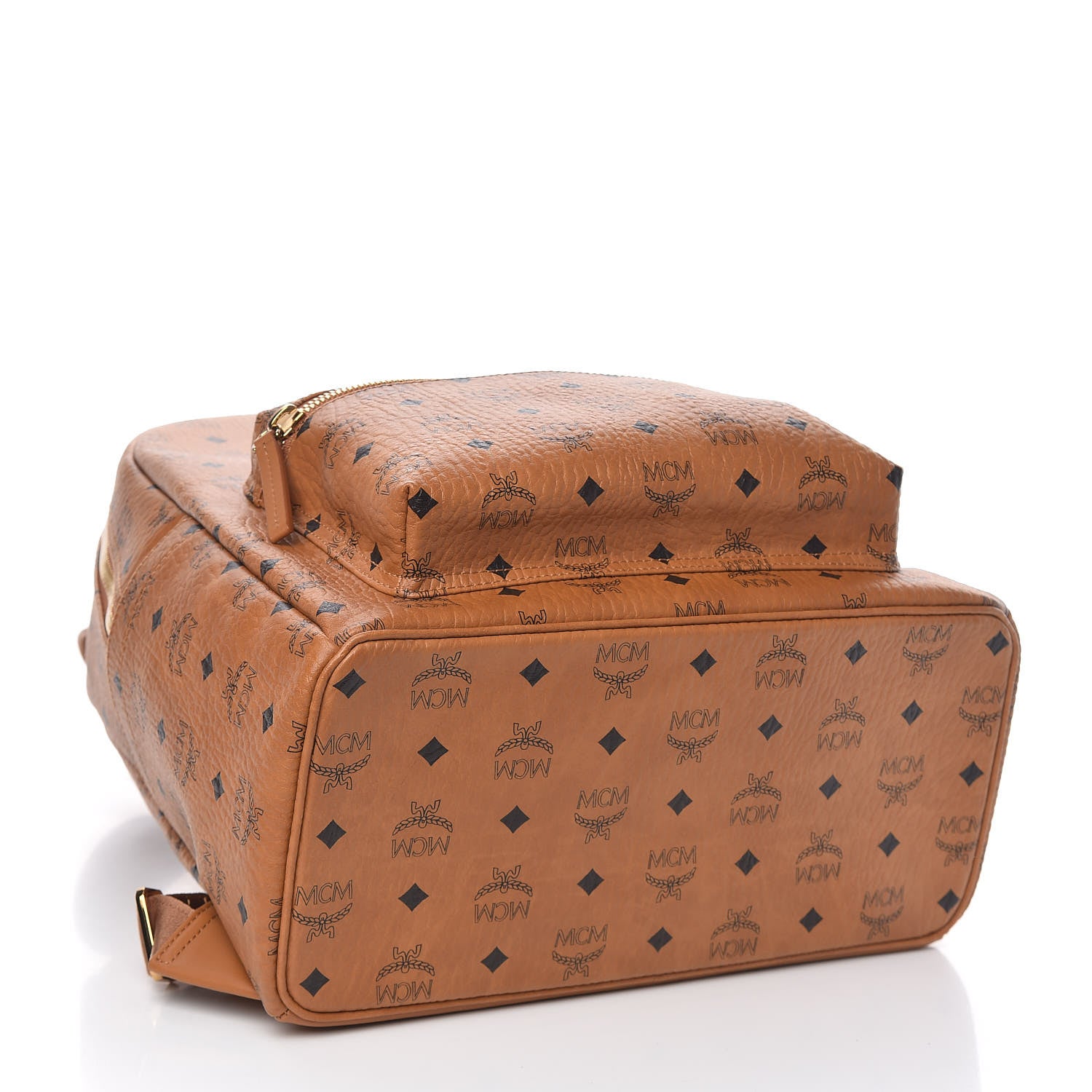 MCM Visetos Medium Stark Backpack Cognac 4 of 10