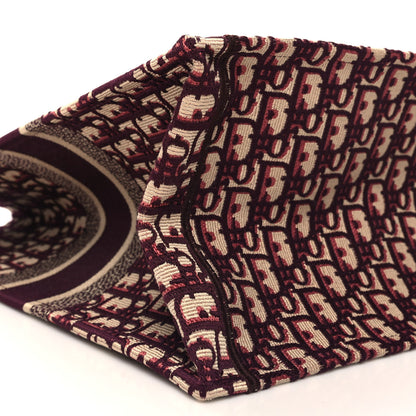 Christian Dior Oblique Large Book Tote Burgundy Multicolor 8 of 10
