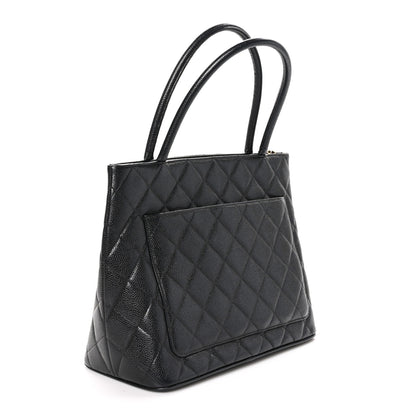 Chanel Caviar Quilted Medallion Tote Black 3 of 11